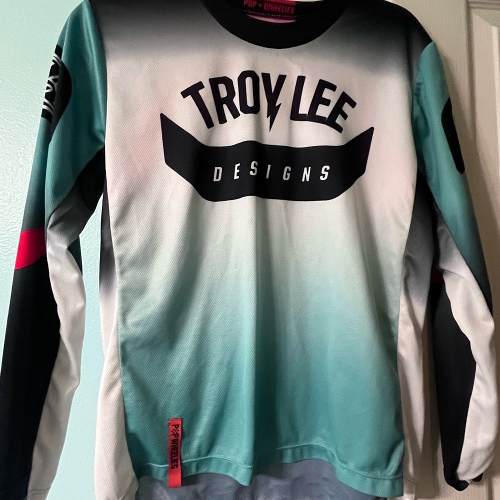 Troy Lee Designs Youth Jersey - Gradient Shirt - Teal and Black